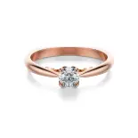 Pierścionek z diamentem różowe złoto AJPZ_074